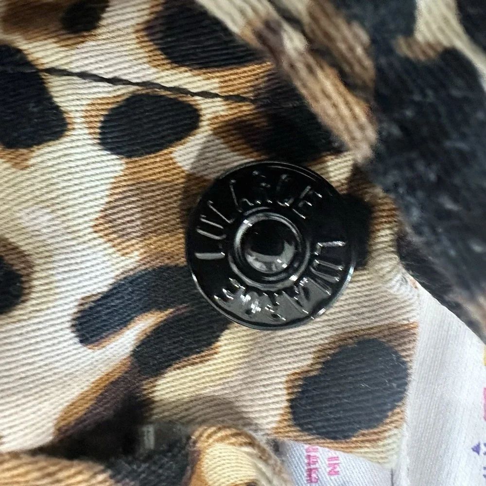 LuLaRoe 'Kenny'‎ Jacket Leopard  Brown Black Buttons Stretch Woman's Size Small
